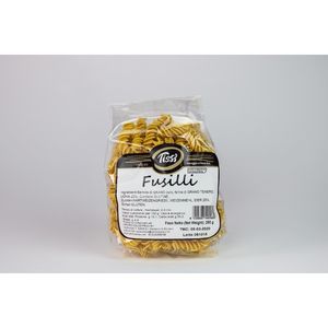 Pasta Fusilli Friuliana Tissi 250g 12 piezas, Trigo Duro como Ingrediente Principal, Sin Refinar, Forma Especial, Tiempo de Cocción 2-3 minutos - Product Image 1