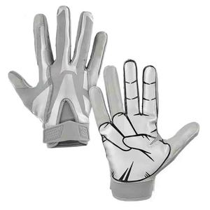 ถุงมือฟุตบอลรักบี้อเมริกันสำหรับผู้ใหญ่วัสดุฝ่ามือเหนียวกันลื่น - Product Image 1