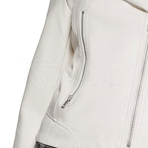 100% Original chaqueta de cuero ajustada a la moda para mujer nuevo diseño a prueba de viento de invierno - Product Image 6