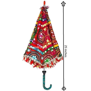 Cottan Fabric Mix Designs Parapluies Décor festif pour la décoration intérieure Parapluies de style Boho pour un usage festif - Product Image 2