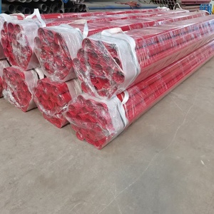 Tubería de Acero al Carbono Soldada para Rociadores Contra Incendios ASTM A53 Sch40 Pintada de Rojo Grado Q235/Q345 Marca HANLIN - Product Image 3