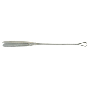 Curette utérine SIMS 11 (27,9 cm) avec lame flexible sur tige malléable, taille 3, en acier inoxydable, instruments chirurgicaux gynécologiques - Product Image 6