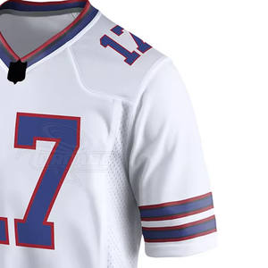 Camiseta de Fútbol Americano Hecha a Medida en Pakistán, 100% Poliéster, Secado Rápido, Transpirable, Talla Grande, Manga Corta, para Hombre - Product Image 4