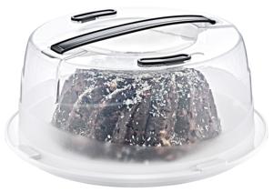 Contenedor de almacenamiento de cocina, cubierta de repostería para pasteles, mango seguro, cúpula de plástico, tapa transparente, bloqueo, fácil de llevar, contenedor de almacenamiento de alimentos - Product Image 5