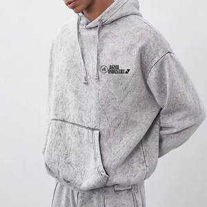 ชุดวอร์มมีฮู้ดสีพื้น ดีไซน์และขนาดสั่งทำได้ สำหรับผู้ชาย ผ้าฝ้าย 100% คุณภาพพรีเมียม ขายส่ง - Product Image 5