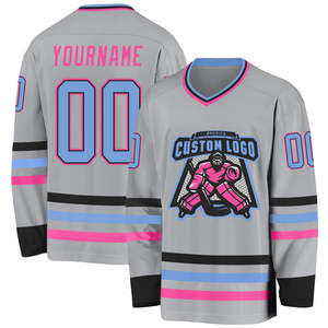 Custom Made Professional Laced Collar Sublimated Hockey Uniform Youth Ice Hockey Jerseys - Product Image 1