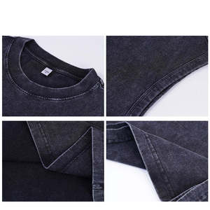 Débardeur noir sans manches pour homme, col rond, tricoté, couleur unie, style décontracté - Product Image 5