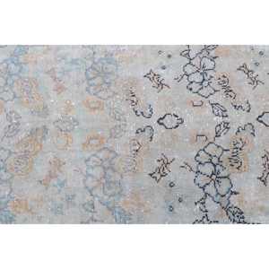 Alfombra Turca de 2.5x3.9 pies, Alfombra Pequeña Vintage, Alfombra con Bordes Marrones y Azules - Product Image 5