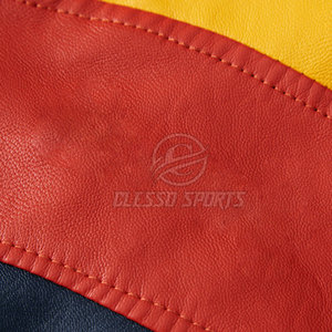 Veste de moto pour homme en cuir véritable, prix imbattable, couleur unie, vente en ligne - Product Image 5
