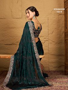 Tissu Kohinoor Frendy Sartin Saree élégant et doux pour les nouveaux débuts, parfait pour les mariages, les occasions festives - Product Image 4