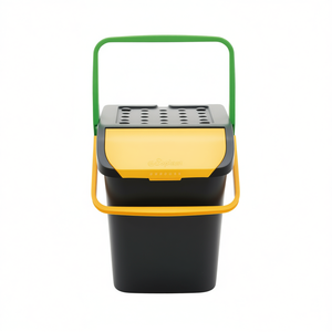 Juego de 3 Contenedores de Reciclaje de Plástico Ecoplast con Tapa Enrollable, Capacidad de 28L, Diseño Doble para Uso en Interiores/Exteriores - Product Image 2