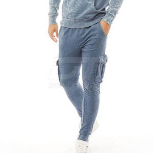 OEM fabrica chándal de lavado ácido de moda traje de chándal de lavado ácido de color sólido traje de chándal de lavado ácido de ropa informal - Product Image 3