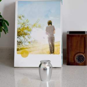 Urnes souvenirs en argent pour cendres humaines Urne de crémation adulte mâle femelle pour se souvenir de votre être cher cimetière funéraire urnes de taille personnalisée - Product Image 6