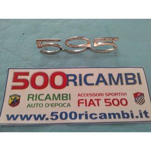 Generico FIAT 500 D F L R SCRITTA ABARTH 595 CROMATA CRUSCOTTO en METALLO PICCOLA - Product Image 1