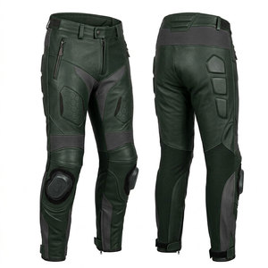 Nouveauté : Pantalon de moto unisexe en cuir respirant et flexible pour toutes les saisons, avec coutures de sécurité et design moderne - Product Image 1