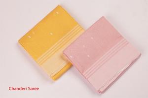 ผ้าส่าหรีผ้าฝ้ายชานเดรีสำหรับผู้หญิงที่สง่างาม |   ชุดแต่งกายอินเดียแบบดั้งเดิมที่มีสไตล์สำหรับงานแต่งงานผู้ใหญ่ งานเฉลิมฉลอง และโอกาสพิเศษ - Product Image 3