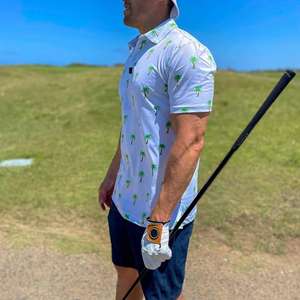 Venta al por mayor diseño personalizado logotipo bordado sólido transpirable para camisa Jersey uniforme de manga corta para hombres - Product Image 5