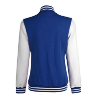 Veste universitaire unisexe personnalisée OEM/ODM en microfleece chaud avec fermeture éclair et imprimé, style bomber universitaire urbain