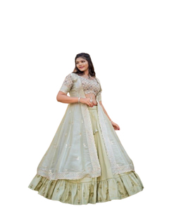 Haut à la demande de mariage et de fête porter dames Lehanga Choli disponible au prix de gros auprès de l'exportateur indien - Product Image 1