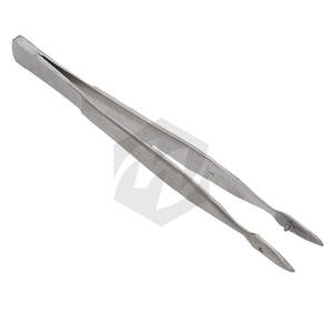 Walter-CARMALT Pince à échardes 4.75 pouces à pointe droite en acier inoxydable Pince à épiler pour premiers soins chirurgicaux Instruments médicaux antidérapants - Product Image 5