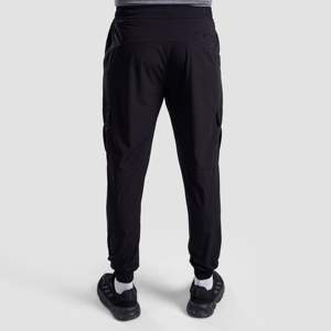กางเกงขายาวทรงหลวมสีดำเอวสูงน้ำหนักเบา ไซส์พลัส XL 4XL ผ้าทอผสมสแปนเด็กซ์ ตกแต่งซิป ลายพิมพ์  โลโก้ปรับแต่งได้ - Product Image 2