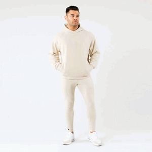 Nouvelle mode hommes automne hiver blanc sweats à capuche à manches longues lâche couleur unie blouse décontractée épais polaire hauts avec motif imprimé - Product Image 6