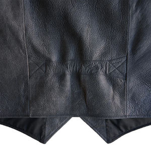 2025 New Wholesale Price Top Quality Rider <b>Waistcoat</b> <b>Leather</b> Motorcycle Vest Biker <b>Leather</b> Vest <b>for</b> <b>Men</b> - Product Image 6