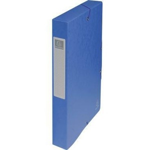 Caja Archivadora de Cartón Exacompta Colorspan Azul, 25 x 32 cm, DIN A4, 40 mm, Cierre Elástico, Almacenamiento de Papel y Documentos - Product Image 1