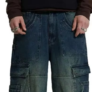 กางเกงยีนส์ผู้ชายทรงหลวม ดีไซน์ใหม่ คุณภาพเยี่ยม แฟชั่นทันสมัย สไตล์สตรีทแวร์ - Product Image 5