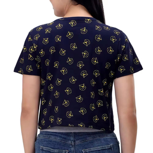 Haute vente imprimé Design femmes haut court t-shirts nouveau Service OEM meilleure vente en ligne vêtements de rue haut court t-shirts en gros - Product Image 4