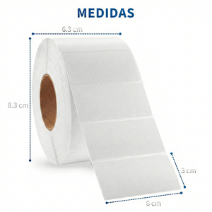 Carta Termica Adesiva Super Resistente 3 X 6 cm per Macchine Fax - Product Image 4