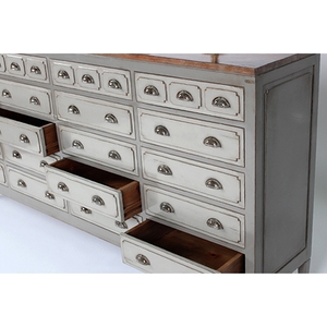 Tocadores de Muebles clásicos de madera de caoba Vintage No. 8301 con numerosos cajones plegables para almacenamiento en dormitorio y sala de estar - Product Image 3