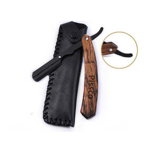 Rasoir de barbier attrayant, lame de rasoir droite en acier inoxydable allemand, rasoir pliant en acier inoxydable - Product Image 1