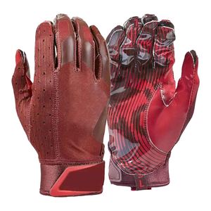 Gants de football américain à adhérence avancée avec paume collante, ajustement flexible en spandex et protection confortable pour adultes - Product Image 1