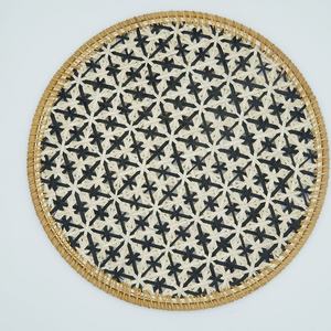 Napperon tissé en rotin de vente directe d'usine créative sets de table de mariage ensembles de vaisselle tapis et tampons en bambou du Viet Nam - Product Image 2