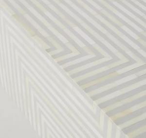 Table basse en incrustation d'os artisanale élégante et très vendue, meubles de luxe faits à la main pour salon moderne, qualité d'exportation - Product Image 4