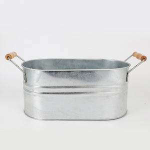 Nuevo Cubo de Hielo de Metal Galvanizado, Enfriador de Champán, Recipiente para Bebidas para Hoteles, Restaurantes, Bares, Fiestas y Eventos - Product Image 4