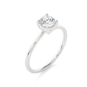 1.25 Carat CVD Lab Grown Diamond Round Cut Solitaire White Gold Engagement <b>Ring</b> for <b>Girls</b> and Women VVS Clarity - Product Image 3
