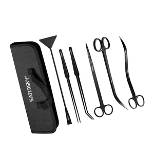 Kit d'outils de nettoyage multicolores pour aquarium Pince à épiler en acier inoxydable Outils de spatule à ciseaux pour aquarium - Product Image 4