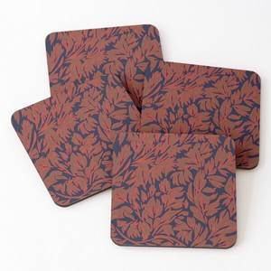 <b>Mustard</b> Color Wood Printed Coaters Tea Serving Coasters 4 Pieces Set Best Design Selling Kitchenware <b>Accessories</b> Home & <b>Kitchen</b> - Product Image 3