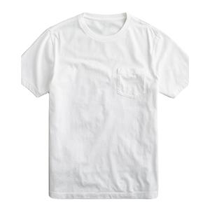 Camiseta de algodón de alta calidad para hombre, colores personalizados, bolsillo en el pecho en blanco, ropa informal de manga corta, camisetas de poliéster de talla grande - Product Image 3