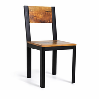 Chaise de salle à manger vintage en bois de manguier massif pour la maison, l'hôtel, l'appartement et la villa