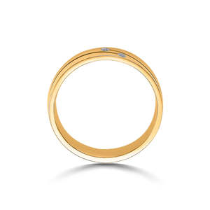 Women's <b>Gold</b> Cluster <b>Ring</b> with Invisible <b>Set</b> Zircon Fashionable Wedding Band - Product Image 5