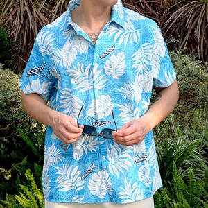 Custom High Quality Stretch Elastic Vacation <b>Hawaiian</b> <b>Shirt</b> Sublimation Beach <b>Shirts</b> <b>for</b> <b>Men</b> - Product Image 5