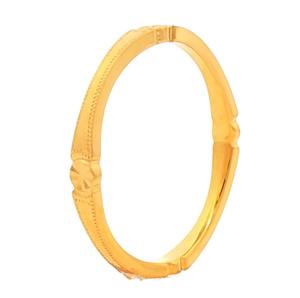 (Prix correspond uniquement au coût du travail) Bague de fiançailles et de mariage pour femme en or jaune 18K 22K 24K, 2,12g, bande fine et mince, Au916 - Product Image 6