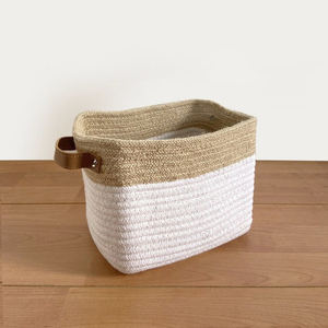 Unique Design <b>Rectangle</b> Pure Cotton <b>Storage</b> <b>Basket</b> Custom Size Home Usage Office Decoration <b>Storage</b> <b>Basket</b> Acceptable Price Deco - Product Image 4
