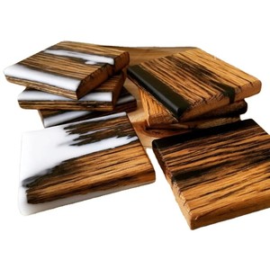 Bandejas de servicio de nácar clásicas Premium con juego de posavasos para hoteles y restaurantes - Product Image 2