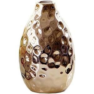 Jarrón de metal chapado en oro Decoración de metal atemporal Florero personalizable Florero elegante personalizado para el hogar y la Oficina - Product Image 5