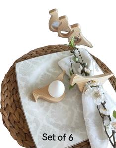 Estilo de corte en forma de pájaro, servilleteros más caros, Decoración de mesa para cenas, servilletero dorado, servilletero de cocina personalizado a granel - Product Image 1