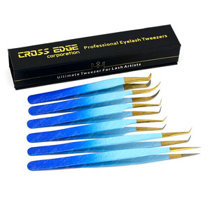 Volume personnalisé Pince à épiler à 90 degrés Ventilateurs faciles Extension de cils individuelle Isolation légère classique incurvée pour isoler les cils - Product Image 4